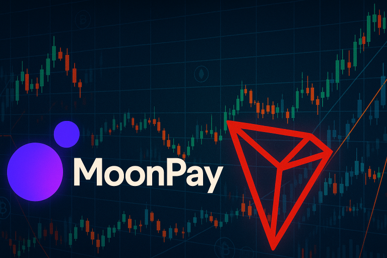 MoonPay bundelt krachten met TRON en biedt ondersteuning voor TRX in de VS.