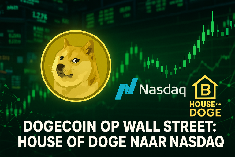 Dogecoin staat in de schijnwerpers op Wall Street nu House of Doge de lancering op de Nasdaq nastreeft